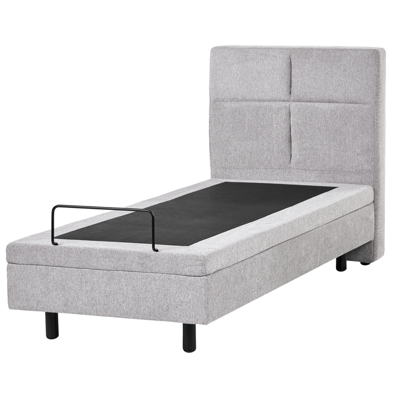 Enkelsäng Viceroy 80x200 cm - Ljusgrå - Möbler - Sovrum - Sängar - Ställbara sängar