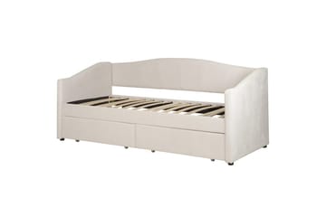 Enkelsäng Vittel med förvaring Beige - Beige - Möbler - Sovrum - Sängar - Sängar med förvaring