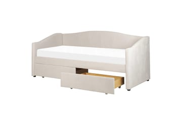 Enkelsäng Vittel med förvaring Beige - Beige - Möbler - Sovrum - Sängar - Sängar med förvaring