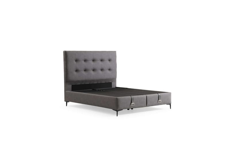 Evara Ramsäng 100x200 cm - Grå - Möbler - Sovrum - Sängar - Enkelsängar