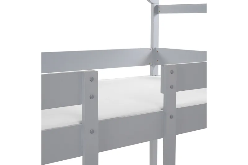 Fallon Våningssäng Två Liggplatser 90x200 - Grå - Möbler - Sovrum - Sängar - Våningssängar & loftsängar