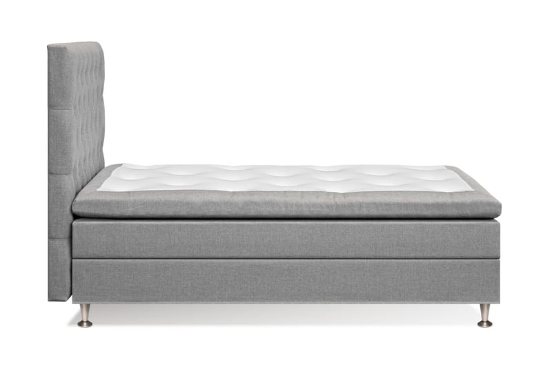FELICIA Sängpaket 120x200 Ljusgrå - Komplett Sängpaket - Kontinentalsängar