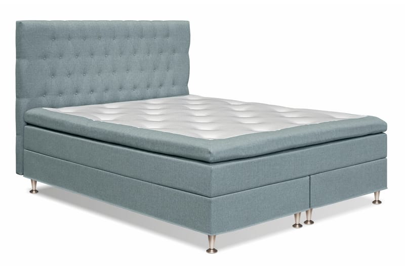 FELICIA Sängpaket 160x200 Ljusblå - Kontinentalsängar - Komplett Sängpaket