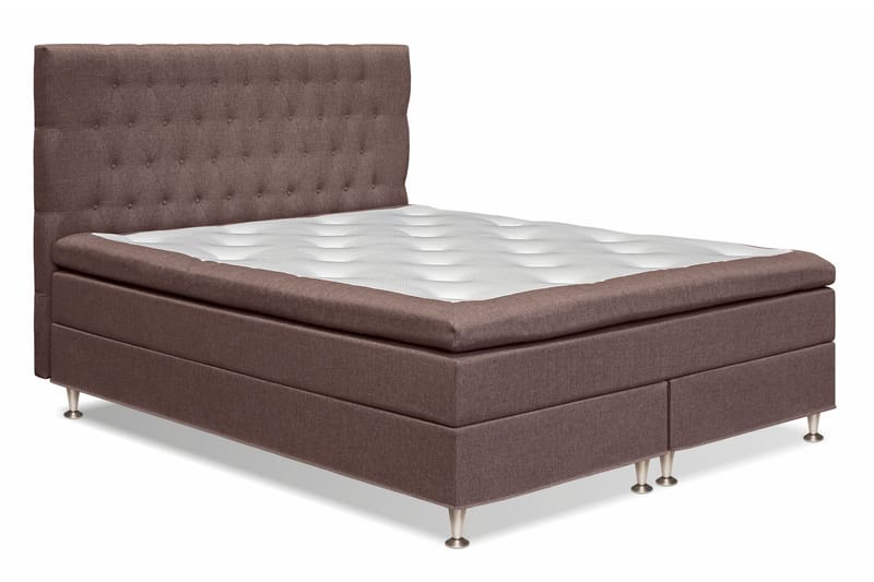 FELICIA Sängpaket 160x200 Mörkbrun - Komplett Sängpaket - Kontinentalsängar