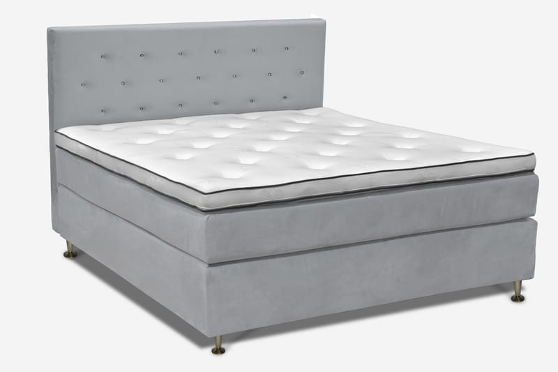 Finnigan Sängpaket Kontinentalsäng 160x200 cm Fast - Ljusgrå - Möbler - Sovrum - Sängar - Kontinentalsängar