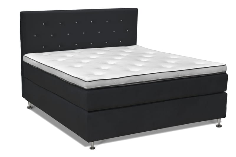 Finnigan Sängpaket Kontinentalsäng 160x200 cm Fast - Svart - Möbler - Sovrum - Sängar - Kontinentalsängar