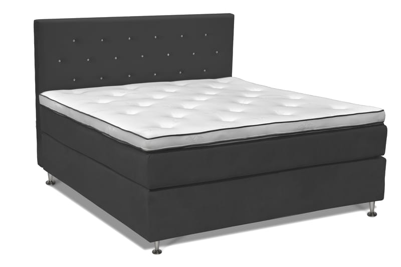 Finnigan Sängpaket Kontinentalsäng 160x200 cm Medium - Mörkgrå - Möbler - Sovrum - Sängar - Komplett Sängpaket