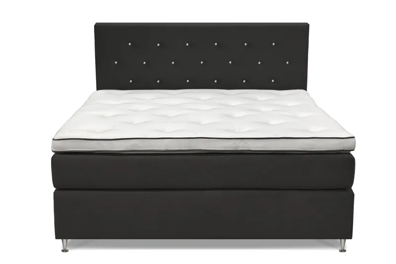 Finnigan Sängpaket Kontinentalsäng 160x200 cm Medium/Fast, Mörkgrå