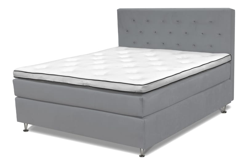 Finnigan Sängpaket Kontinentalsäng 180x200 cm Medium - Ljusgrå - Möbler - Sovrum - Sängar - Kontinentalsängar