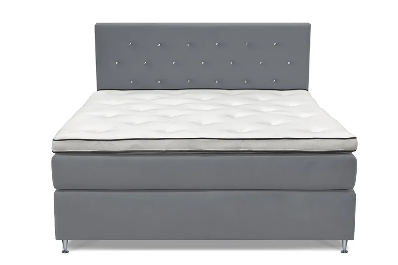 Finnigan Sängpaket Kontinentalsäng 180x200 cm Medium, Ljusgrå