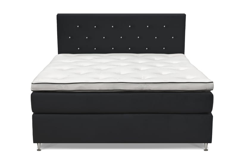 Finnigan Sängpaket Kontinentalsäng 180x200 cm Medium/Fast, Svart