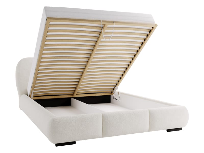 Fito Sängram med förvaring 160x200 cm - beige - Möbler - Sovrum - Sängar - Sängar med förvaring