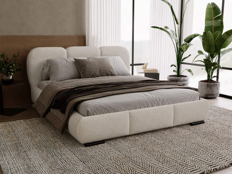 Fito Sängram med förvaring 160x200 cm - beige - Möbler - Sovrum - Sängar - Sängar med förvaring