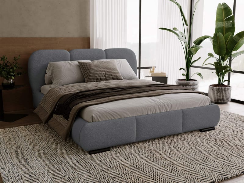 Fito Sängram med förvaring 200x200 cm - grå - Möbler - Sovrum - Sängar - Sängar med förvaring