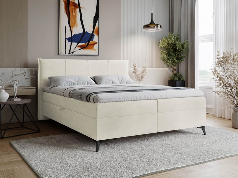 Florizel Sängpaket Kontinentalsäng 180x200 cm - Vit - Möbler - Sovrum - Sängar - Komplett Sängpaket