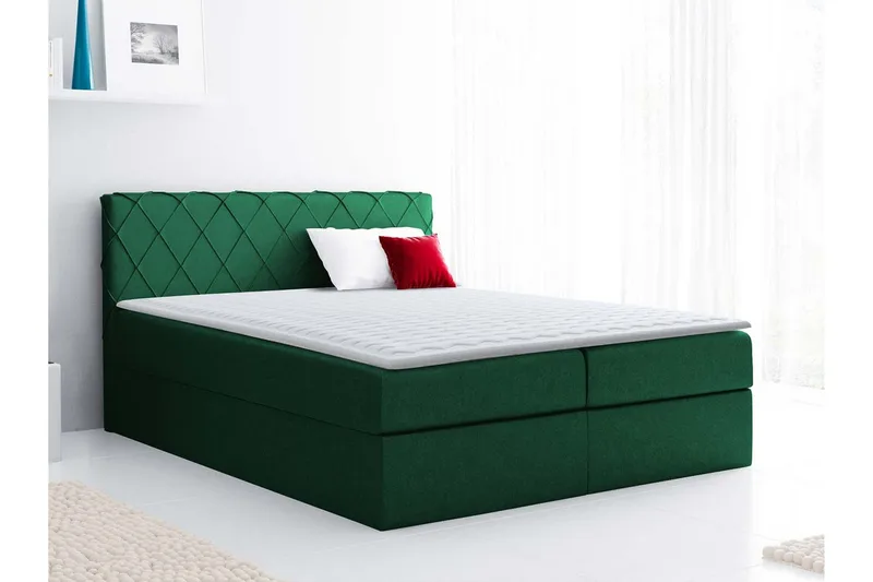 Gabin Sängpaket Kontinentalsäng 140x200 cm - Grön - Möbler - Sovrum - Sängar - Komplett Sängpaket