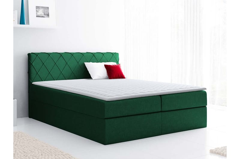 Gabin Sängpaket Kontinentalsäng 160x200 cm - Grön - Möbler - Sovrum - Sängar - Komplett Sängpaket
