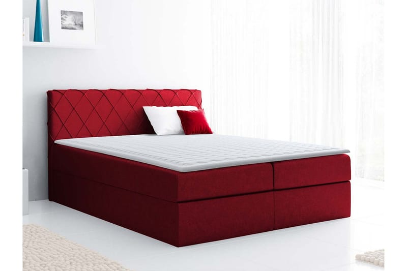 Gabin Sängpaket Kontinentalsäng 160x200 cm - Röd - Möbler - Sovrum - Sängar - Komplett Sängpaket