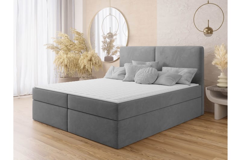 Garris Sängpaket Kontinentalsäng 140x200 cm - Grå - Möbler - Sovrum - Sängar - Komplett Sängpaket