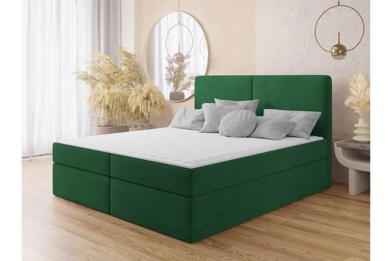 Garris Sängpaket Kontinentalsäng 140x200 cm - Grön - Möbler - Sovrum - Sängar - Komplett Sängpaket