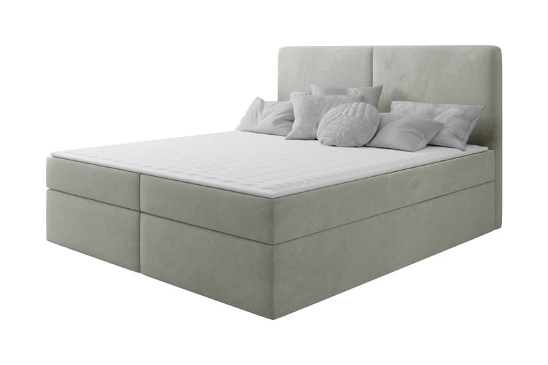 Garris Sängpaket Kontinentalsäng 160x200 cm, Ljusgrå