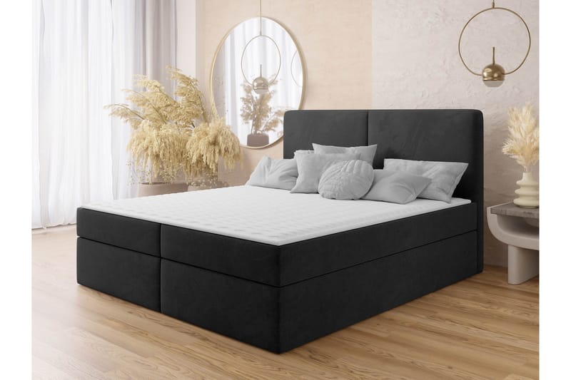 Garris Sängpaket Kontinentalsäng 160x200 cm - Svart - Möbler - Sovrum - Sängar - Komplett Sängpaket