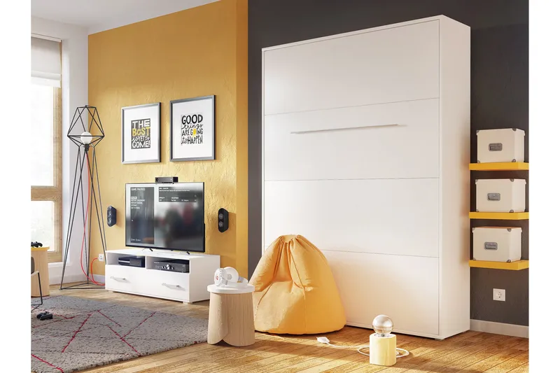 Rauk Sängskåp 152x237 cm - Vit - Möbler - Sovrum - Sängar - Gästsäng & extrasäng - Sängskåp