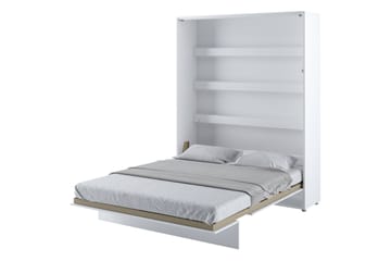 Rauk Sängskåp Fällbar Bäddbar 160x200 cm Rektangulär i Målat Trä - Vit - Möbler - Sovrum - Sängar - Gästsäng & extrasäng - Sängskåp