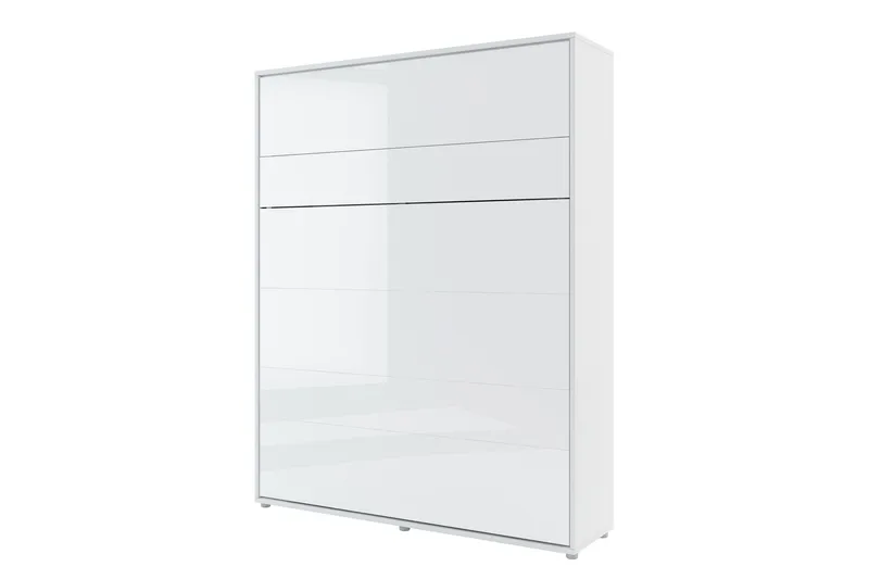 Rauk Sängskåp Fällbar Bäddbar 160x200 cm Rektangulär i Målat Trä, Vit