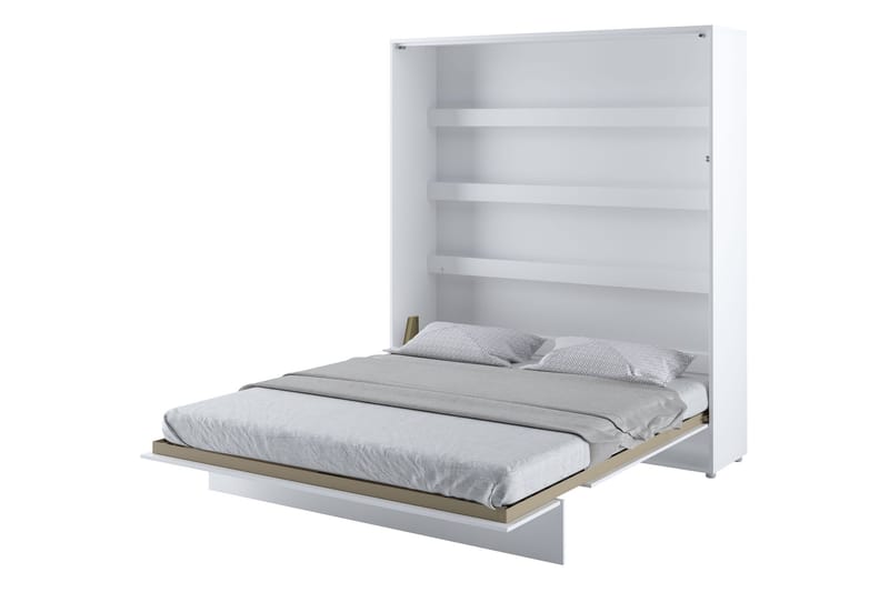 Rauk Sängskåp Fällbar Bäddbar 180x200 cm Rektangulär i Målat Trä - Vit - Möbler - Sovrum - Sängar - Gästsäng & extrasäng - Sängskåp