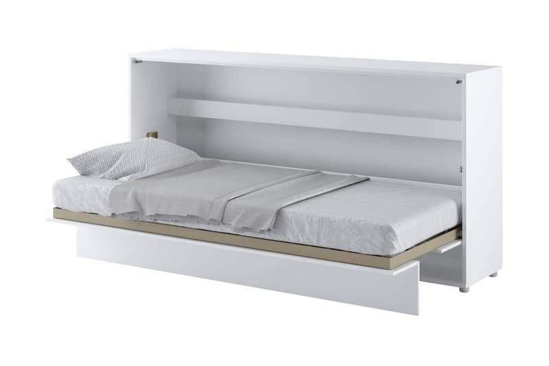 Rauk Sängskåp Fällbar Bäddbar 90x200 cm Rektangulär i Målat Trä - Vit - Möbler - Sovrum - Sängar - Gästsäng & extrasäng - Sängskåp