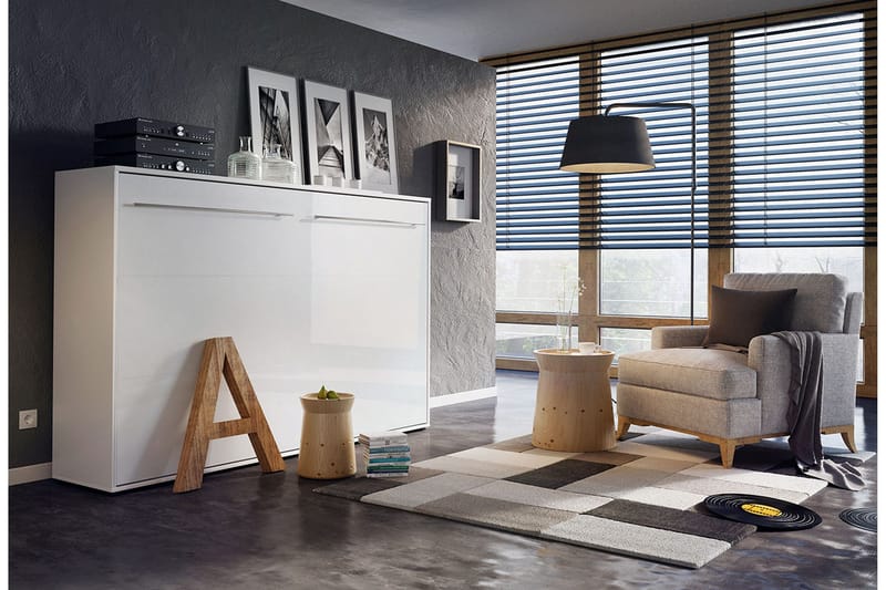 Concept Pro Sängskåp 120x200cm Wilson & Wood White High gloss - Möbler - Sovrum - Sängar - Gästsäng & extrasäng - Sängskåp