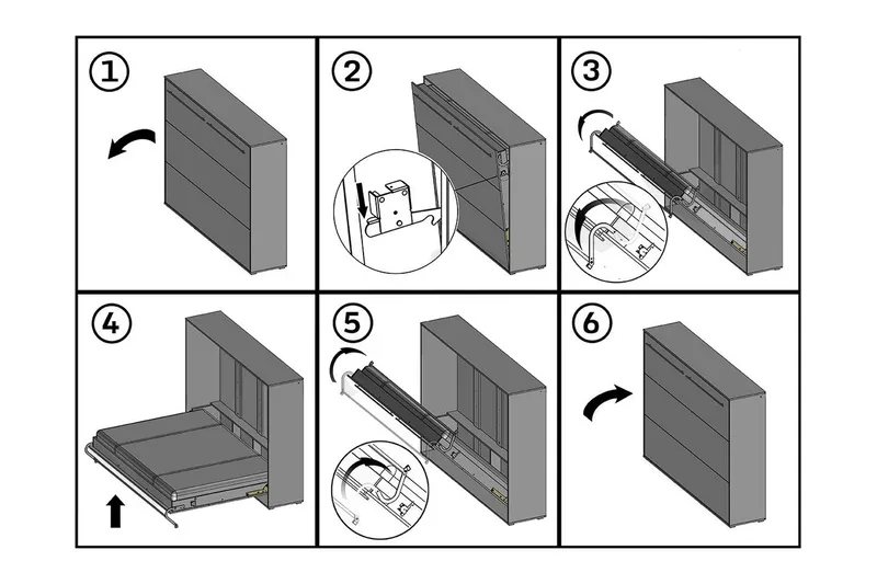 Concept Pro Sängskåp 120x200cm Wilson & Wood White High gloss - Möbler - Sovrum - Sängar - Gästsäng & extrasäng - Sängskåp