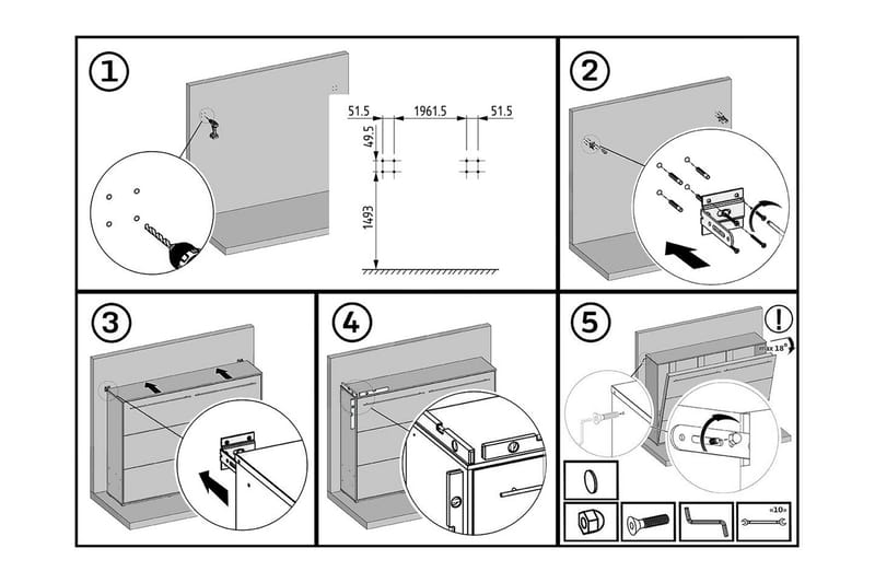 Concept Pro Sängskåp 237x104x217 cm Wilson & Wood Vit - Möbler - Sovrum - Sängar - Gästsäng & extrasäng - Sängskåp