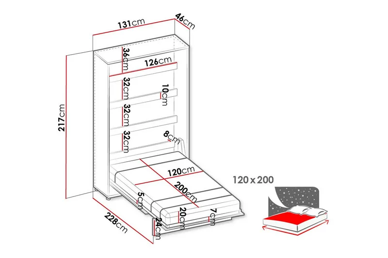 Grianan Sängskåp 120x200 cm - Beige - Möbler - Sovrum - Sängar - Gästsäng & extrasäng - Sängskåp