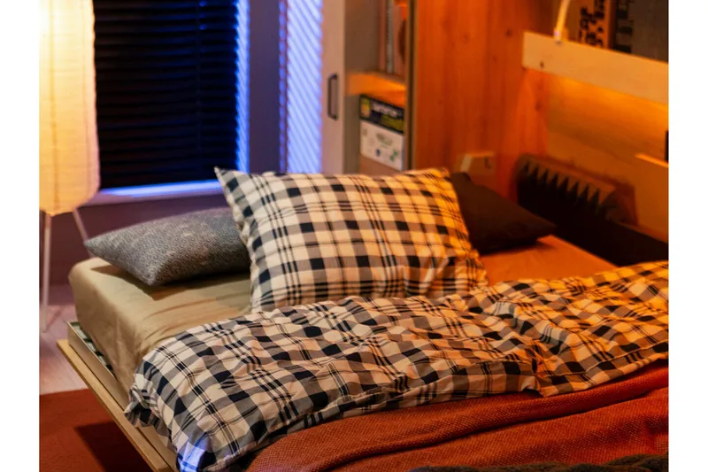 Grianan Sängskåp 120x200 cm - Grå - Möbler - Sovrum - Sängar - Gästsäng & extrasäng - Sängskåp