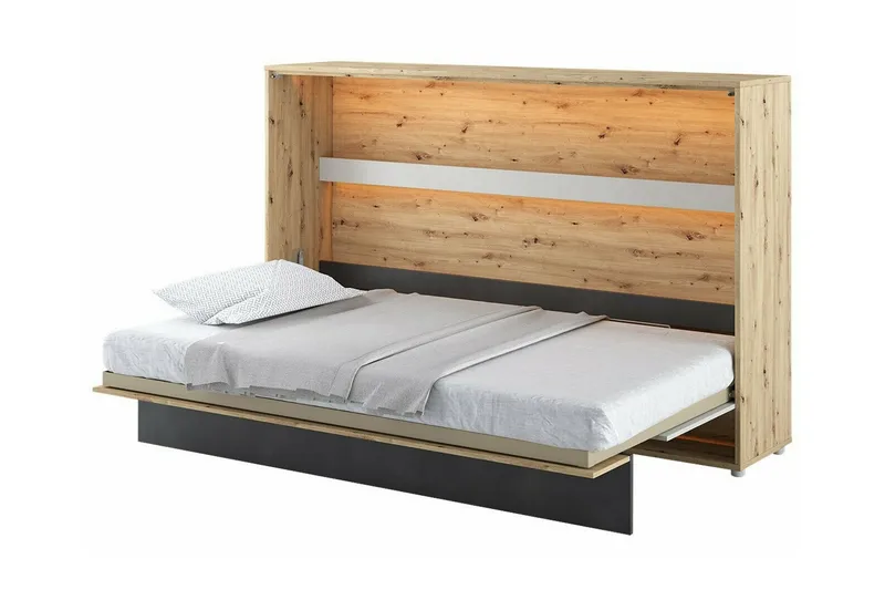 Grianan Sängskåp 120x200 cm - Grå - Möbler - Sovrum - Sängar - Gästsäng & extrasäng - Sängskåp