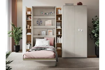 Grianan Sängskåp 90x200 cm beige - Möbler - Sovrum - Sängar - Gästsäng & extrasäng - Sängskåp