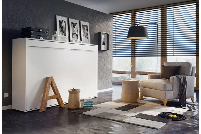 Rauk Sängskåp 140x200 cm Wilson & Wood White High gloss - Möbler - Sovrum - Sängar - Gästsäng & extrasäng - Sängskåp