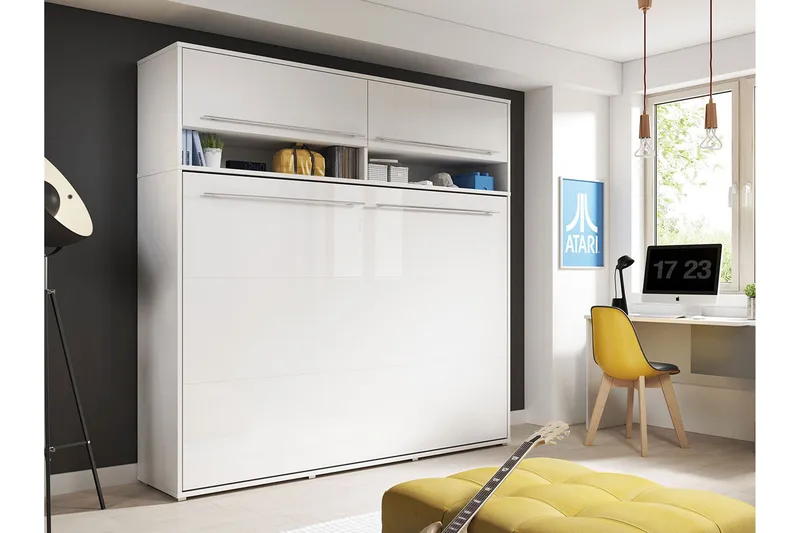 Rauk Sängskåp - Vit Högglans - Möbler - Sovrum - Sängar - Gästsäng & extrasäng - Sängskåp