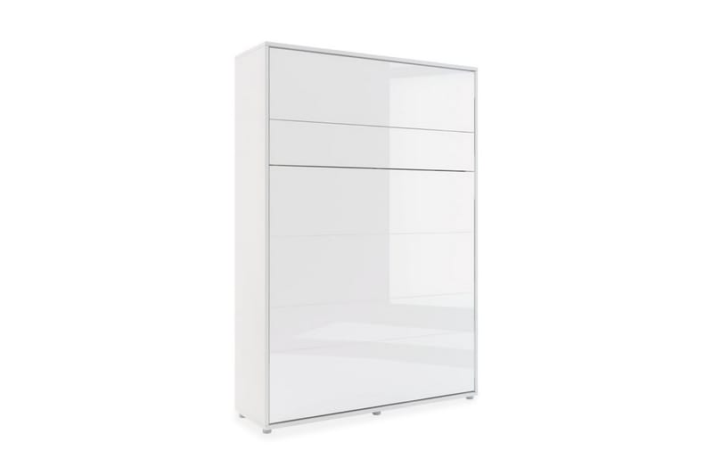 Sängskåp 140x200 cm Vertikal Vit Högglans - Möbler - Sovrum - Sängar - Gästsäng & extrasäng - Sängskåp