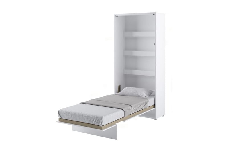 Sängskåp 90x200 cm Vertikal Vit - Sängskåp