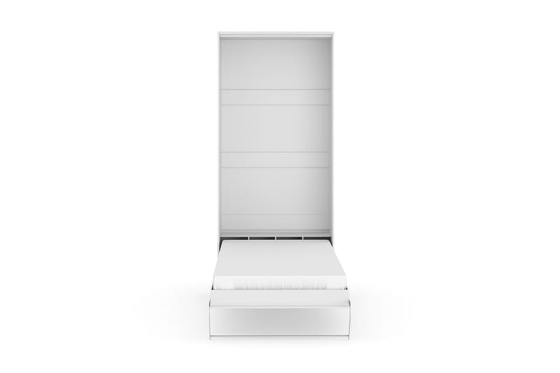 SMART Sängskåp 90x200 Vertikalt Vit -   - Sängskåp