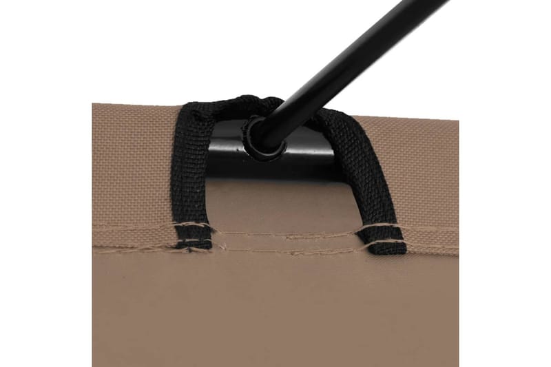 Campingsäng 180x60x19 cm oxfordtyg och stål taupe - Taupe - Möbler - Sovrum - Sängar - Gästsäng & extrasäng - Tältsäng