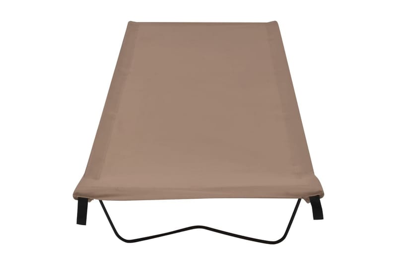 Campingsängar 2 st 180x60x19 cm oxfordtyg och stål taupe - Taupe - Möbler - Sovrum - Sängar - Gästsäng & extrasäng - Tältsäng