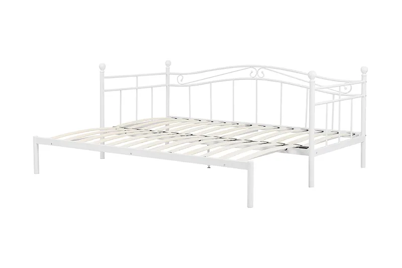 Lutebo Säng 160x200 cm - Vit - Möbler - Sovrum - Sängar - Gästsäng & extrasäng - Utdragssäng