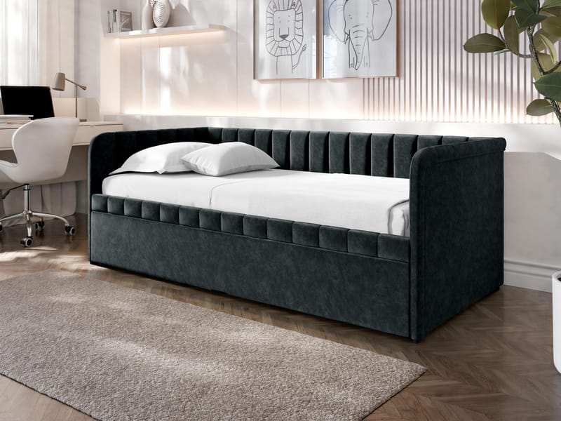 Valek Sängram 90x200 cm - svart - Möbler - Sovrum - Sängar - Gästsäng & extrasäng - Utdragssäng
