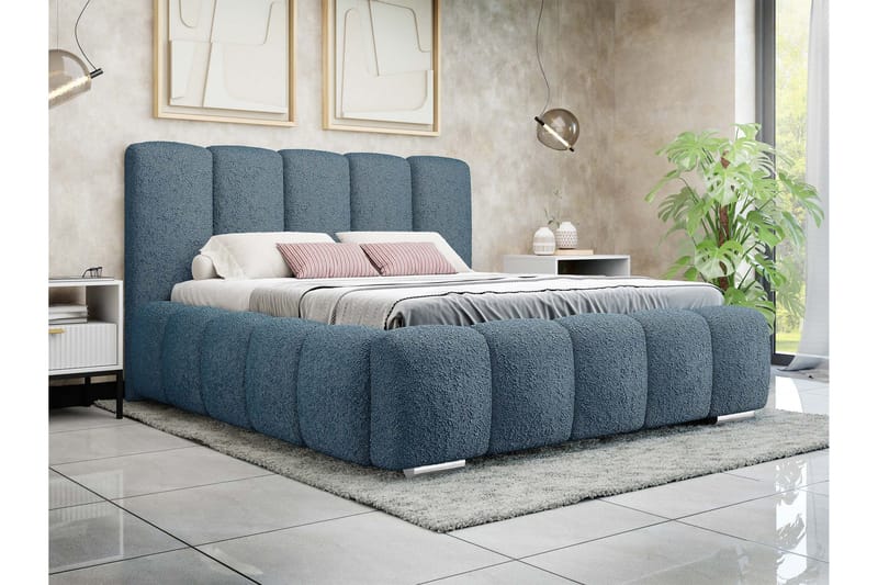 Gioia Förvaringssäng 140x200 cm - Blå - Möbler - Sovrum - Sängar - Sängar med förvaring