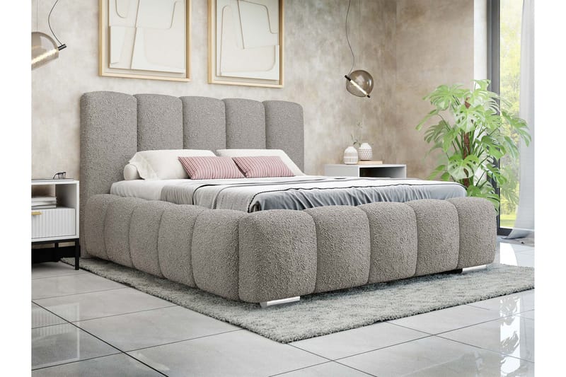 Gioia Förvaringssäng 140x200 cm - Grå - Möbler - Sovrum - Sängar - Sängar med förvaring
