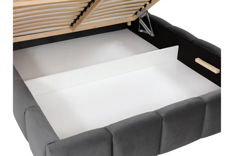 Gioia Förvaringssäng 160x200 cm - Rosa - Möbler - Sovrum - Sängar - Sängar med förvaring